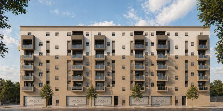 Fachada frontal de Residencial Zoe